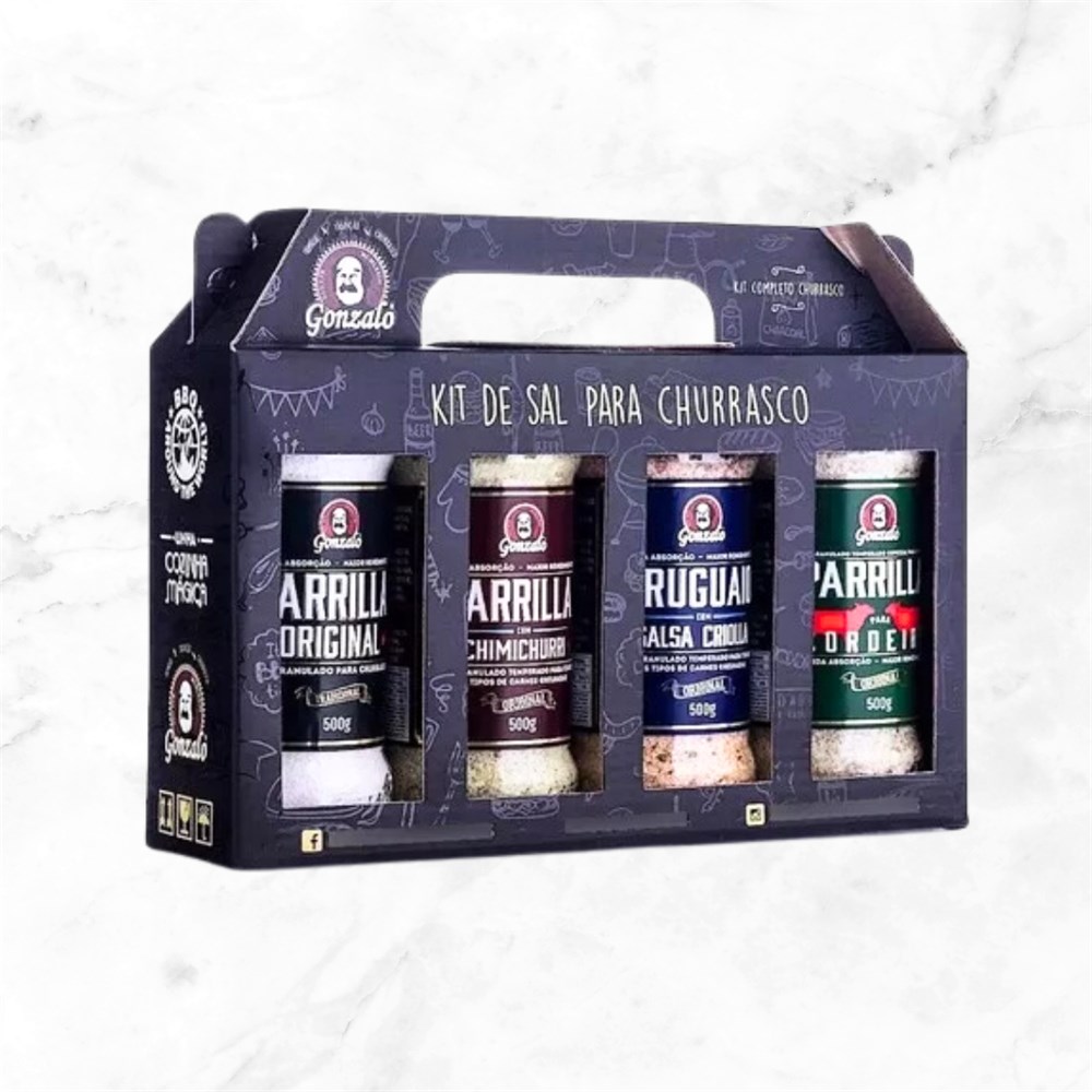 Kit de Sal Parrilla com Sal Defumado